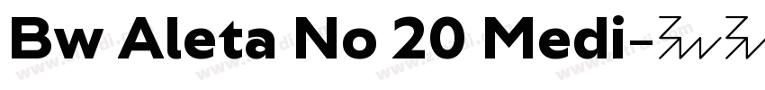 Bw Aleta No 20 Medi字体转换